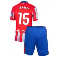 Echipament fotbal Atletico Madrid Clement Lenglet #15 Tricou Acasa 2024-25 pentru copii maneca scurta (+ Pantaloni scurti)